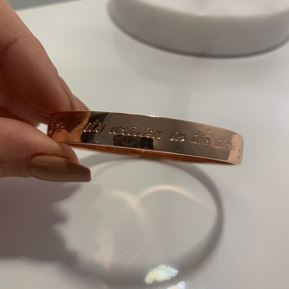 Kate spade rose gold bangle bracelet